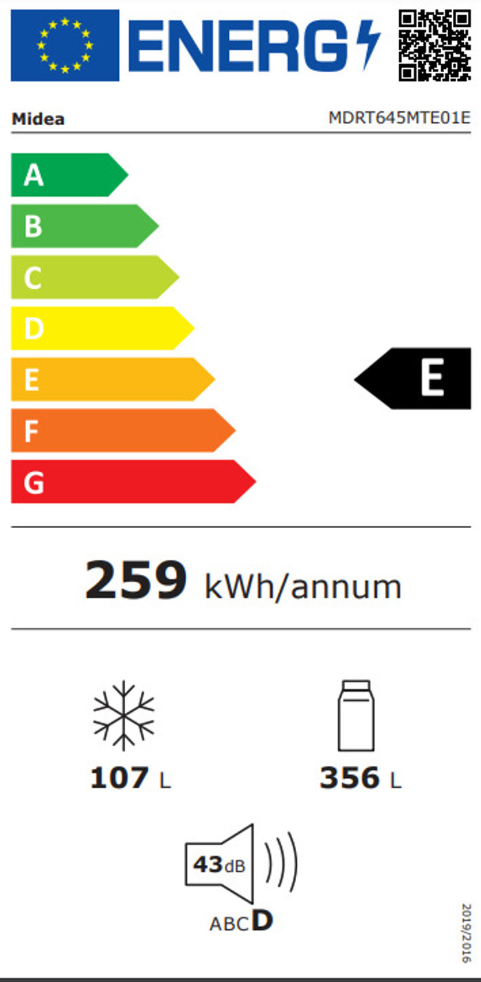 Midea MDRT645MTE01E Psugio Diporto No Frost 188x70x69.1cm - 3 ETIS EGuISI
